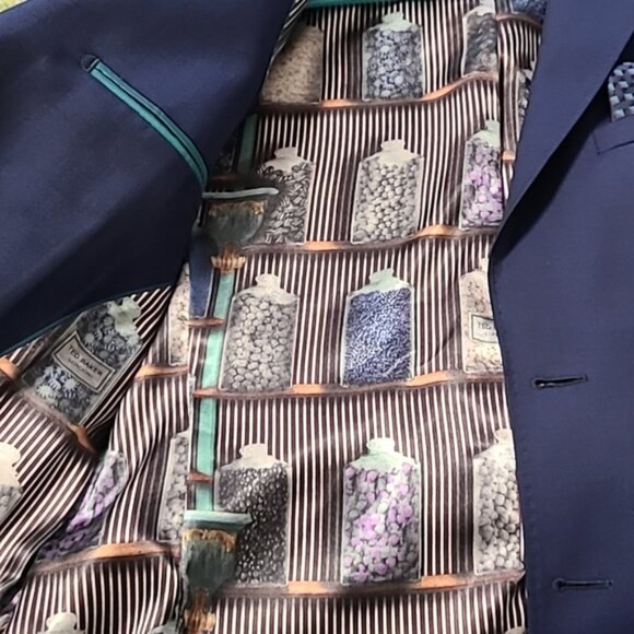 Ted Baker London blue suit jacket size 36 regular NWT - Picture 7 of 9